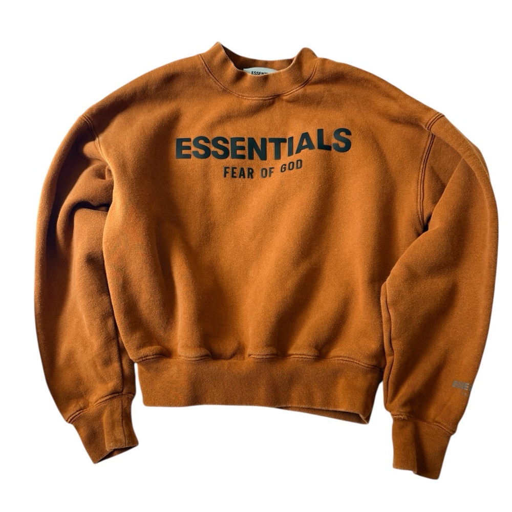 Essentials fear of god unisex Kids Crewneck - Rust - Size M(8)